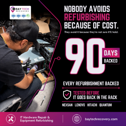 A LinkedIn graphic designed for Bay Tech Recovery